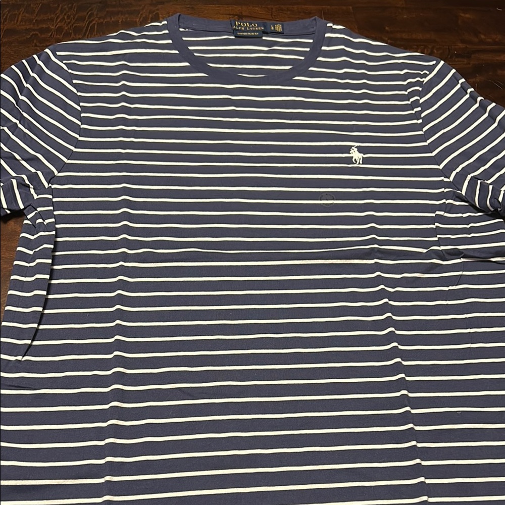 Polo Ralph Lauren Navy Striped T-Shirt - new without tags